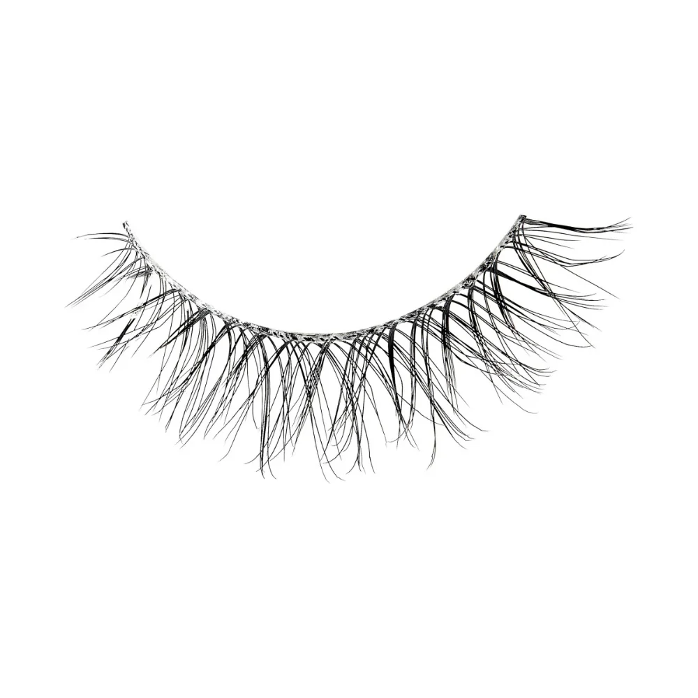 Kiss The New Natural 01 White Shirt False Strip Lashes Black - Image 5
