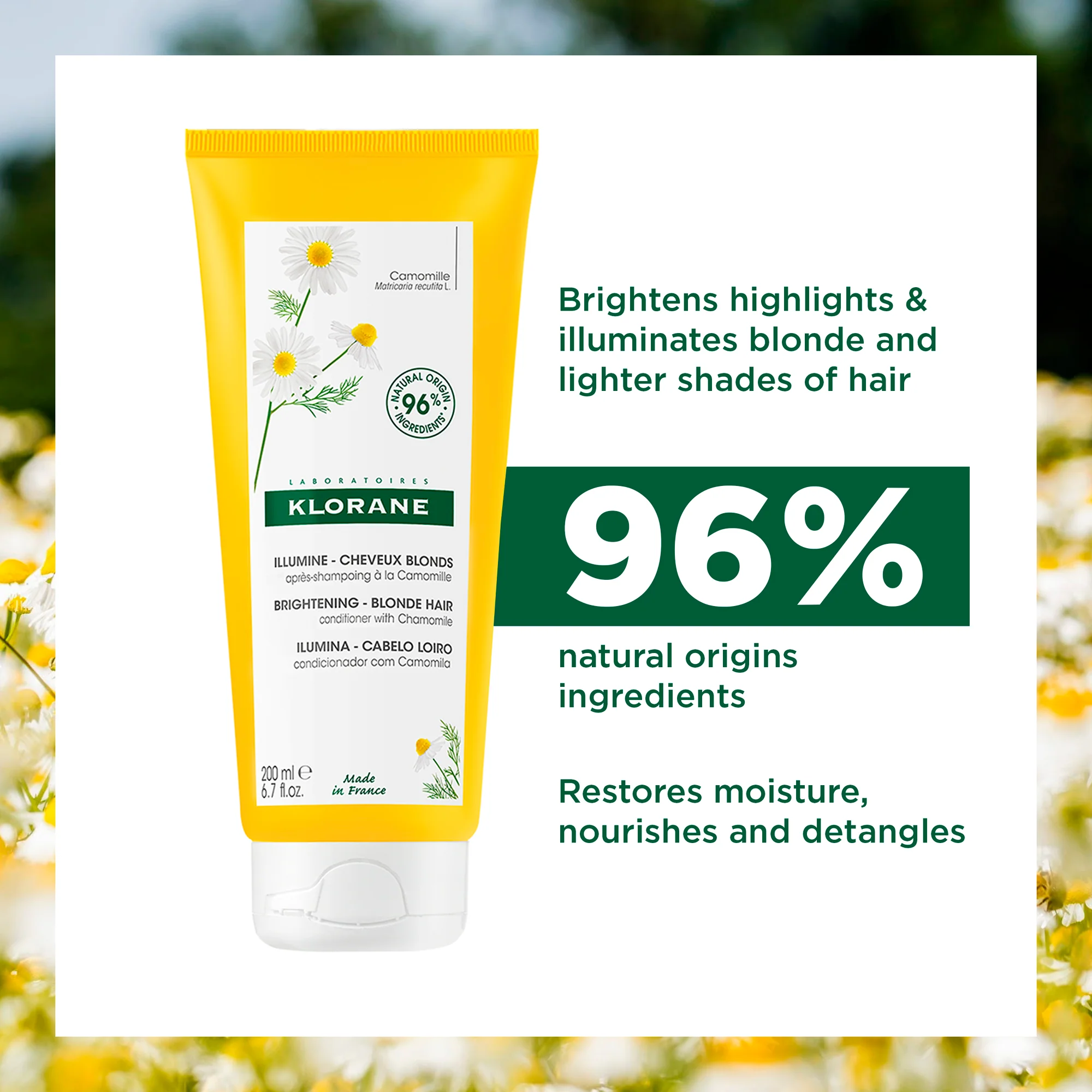 Klorane Brightening Conditioner 200ml - Image 4