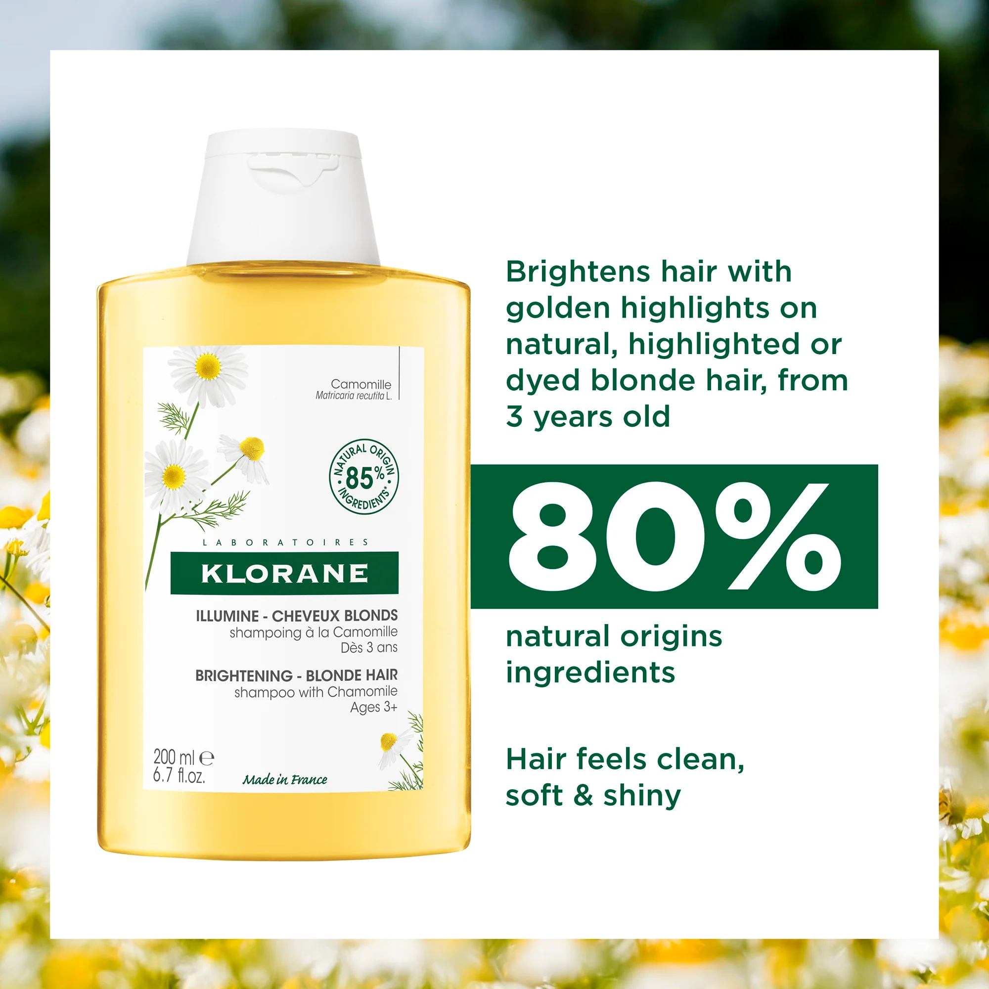 Klorane Brightening Shampoo 200ml - Image 2