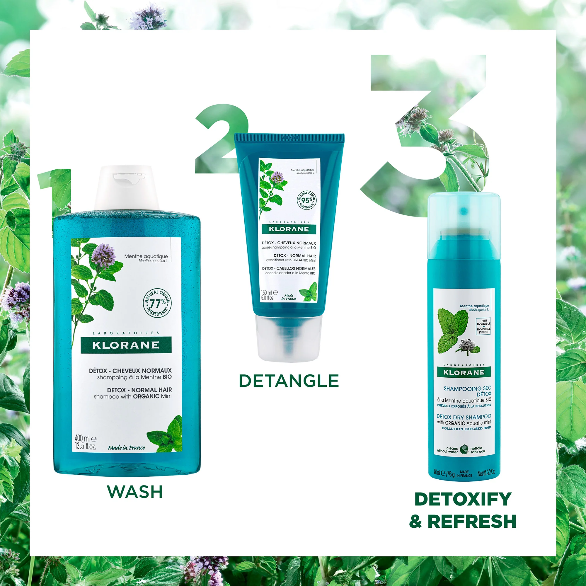 Klorane Detox Dry Shampoo 150ml - Image 2