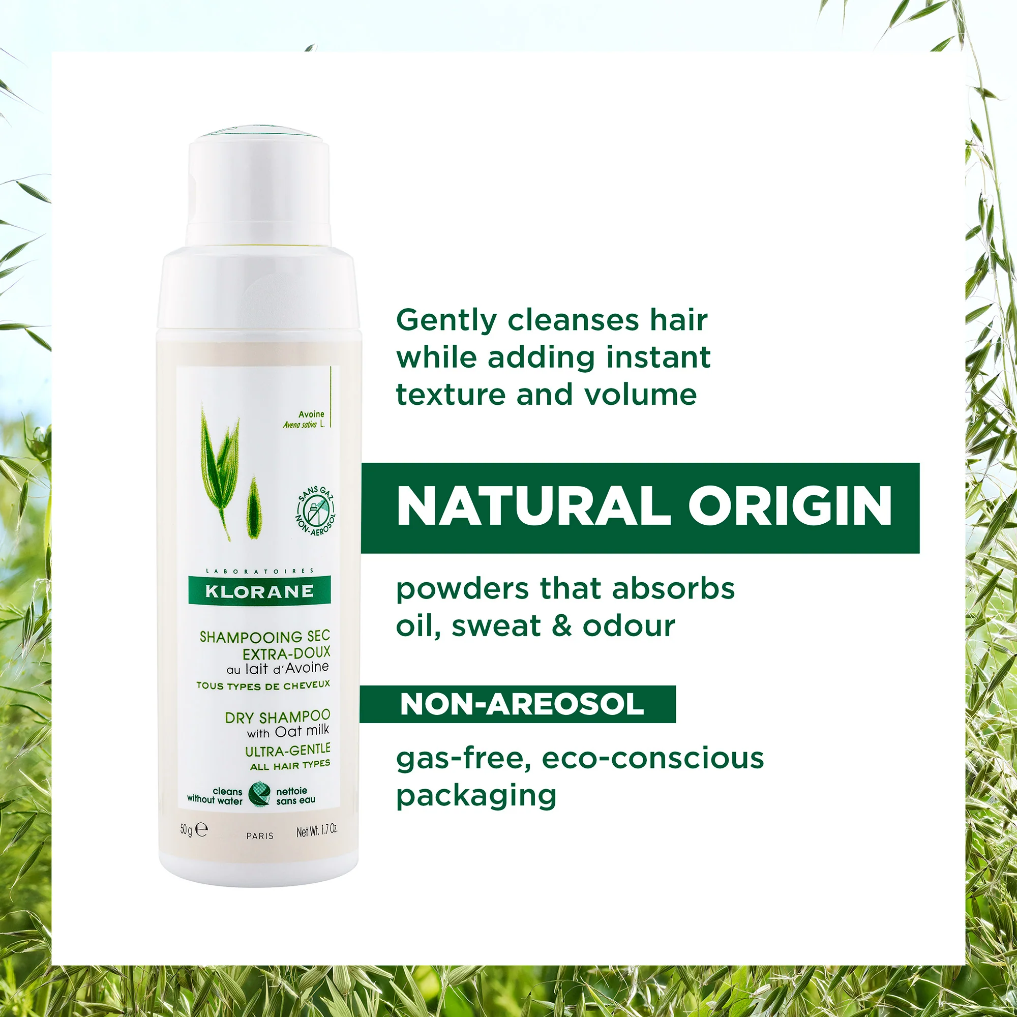 Klorane Eco-Friendly Dry Shampoo 50g - Image 4