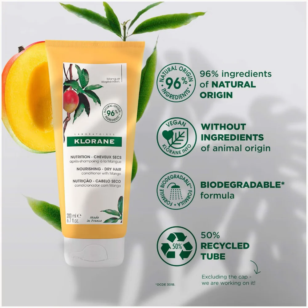 Klorane Mango Nourishing Conditioner 200ml - Image 3