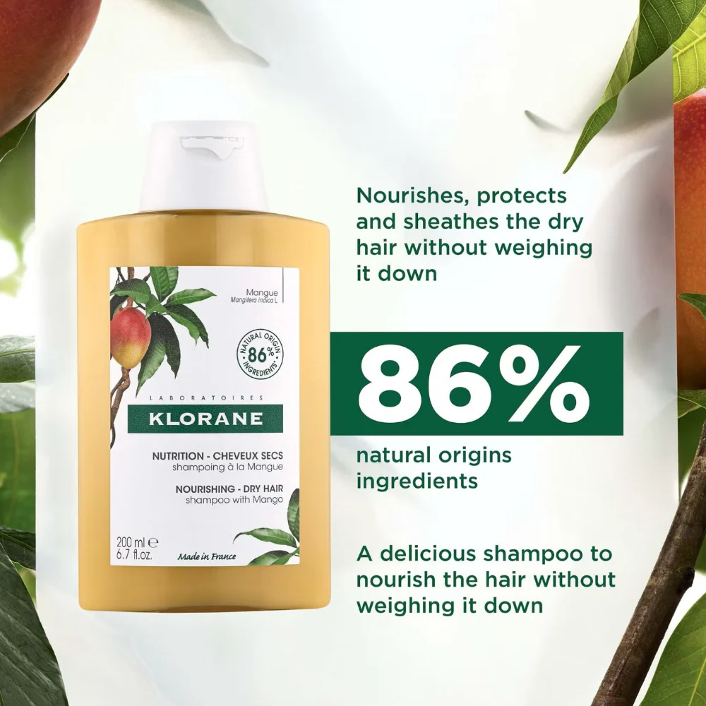 Klorane Mango Nourishing Shampoo 200ml - Image 2
