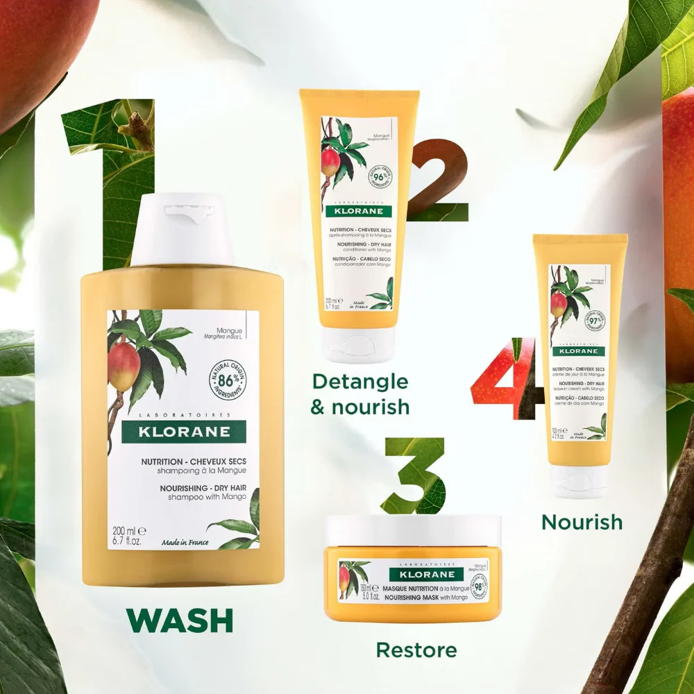 Klorane Mango Nourishing Shampoo 200ml - Image 4