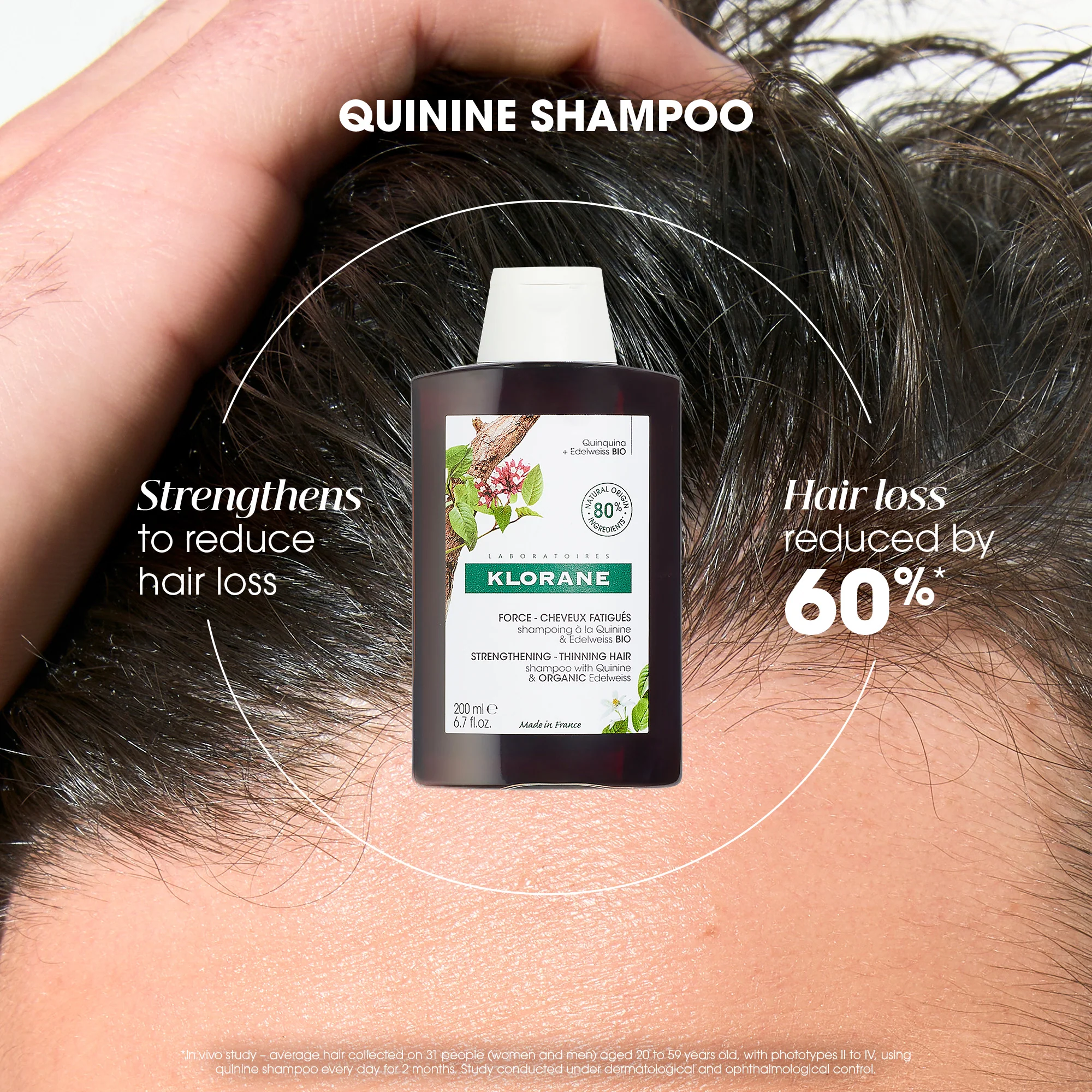 Klorane Strengthening Shampoo 200ml - Image 2