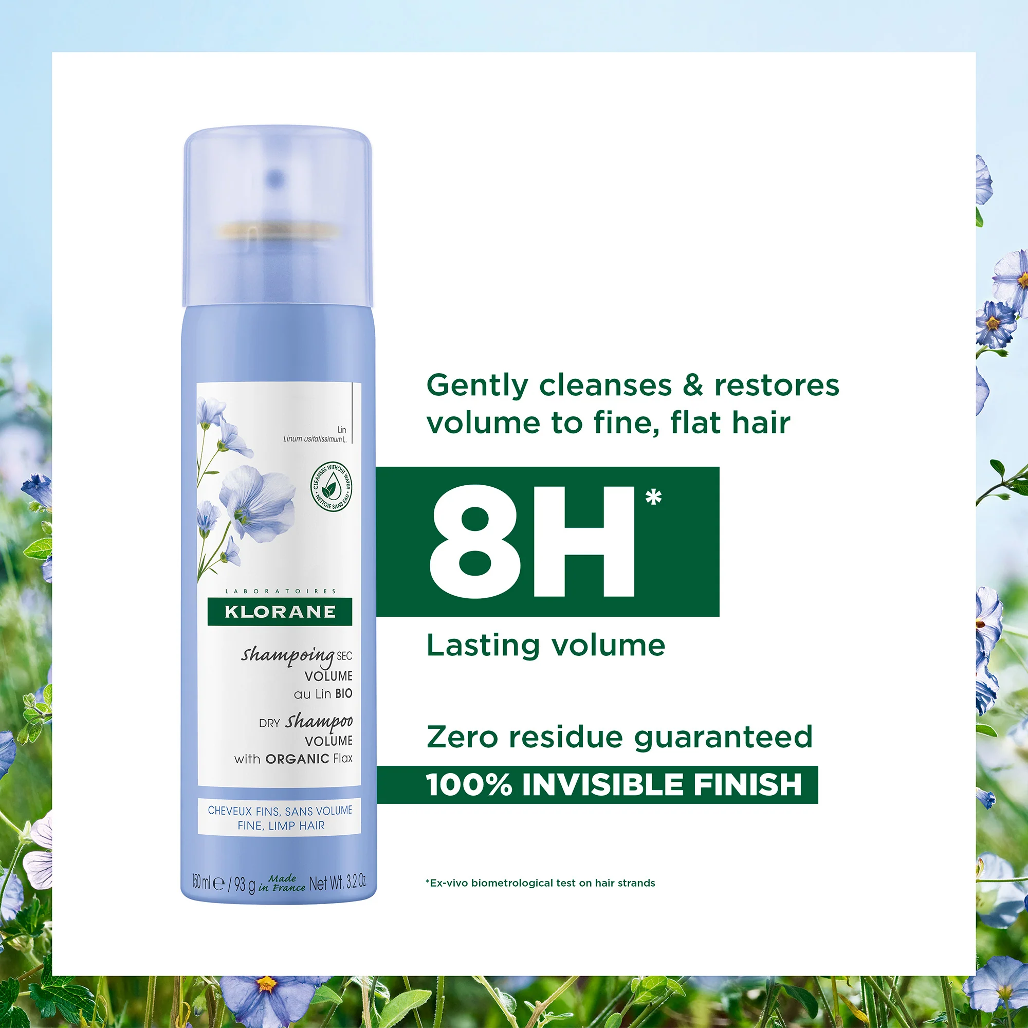 Klorane Volumising Dry Shampoo 150ml - Image 5