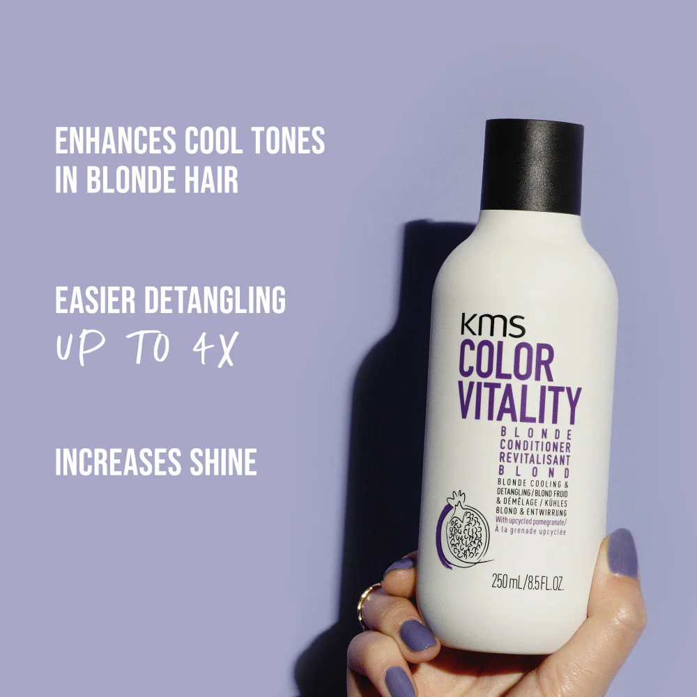 KMS Colour Vitality Blonde Anti-Brass Conditioner 250ml - Image 2