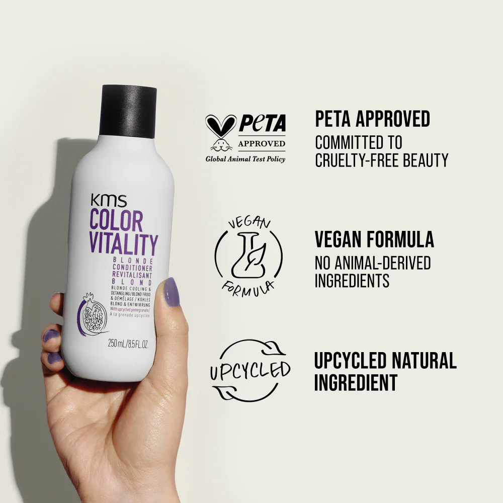 KMS Colour Vitality Blonde Anti-Brass Conditioner 250ml - Image 3