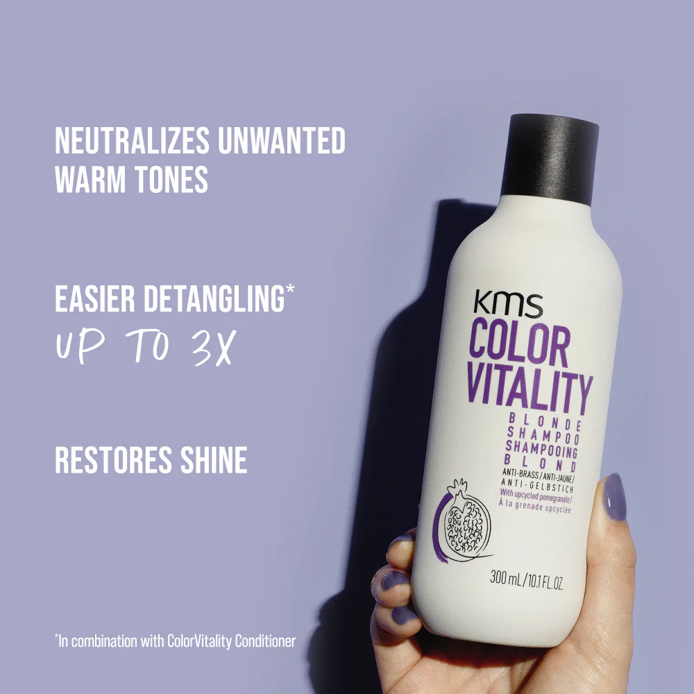 KMS Colour Vitality Blonde Anti-Brass Shampoo 300ml - Image 2