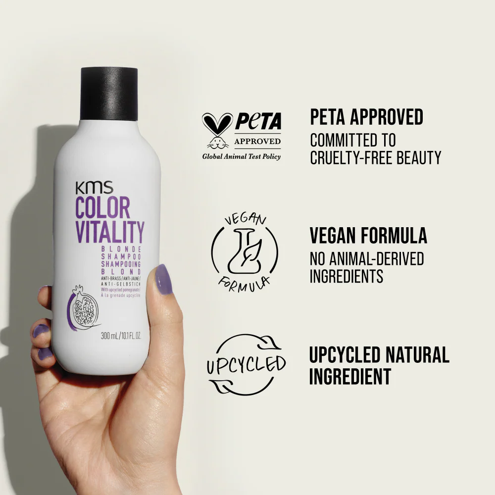 KMS Colour Vitality Blonde Anti-Brass Shampoo 300ml - Image 4