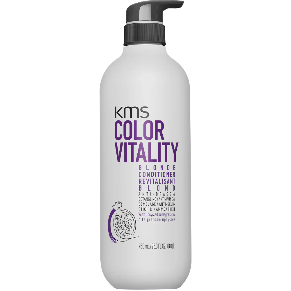 KMS Colour Vitality Blonde Anti-Brass Shampoo & Conditioner Twin 2 x 750ml - Image 2