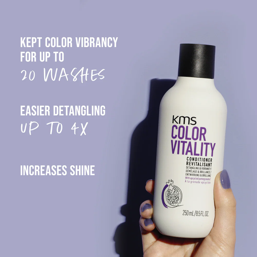 KMS Colour Vitality Detangling & Vibrancy Conditioner 250ml - Image 2