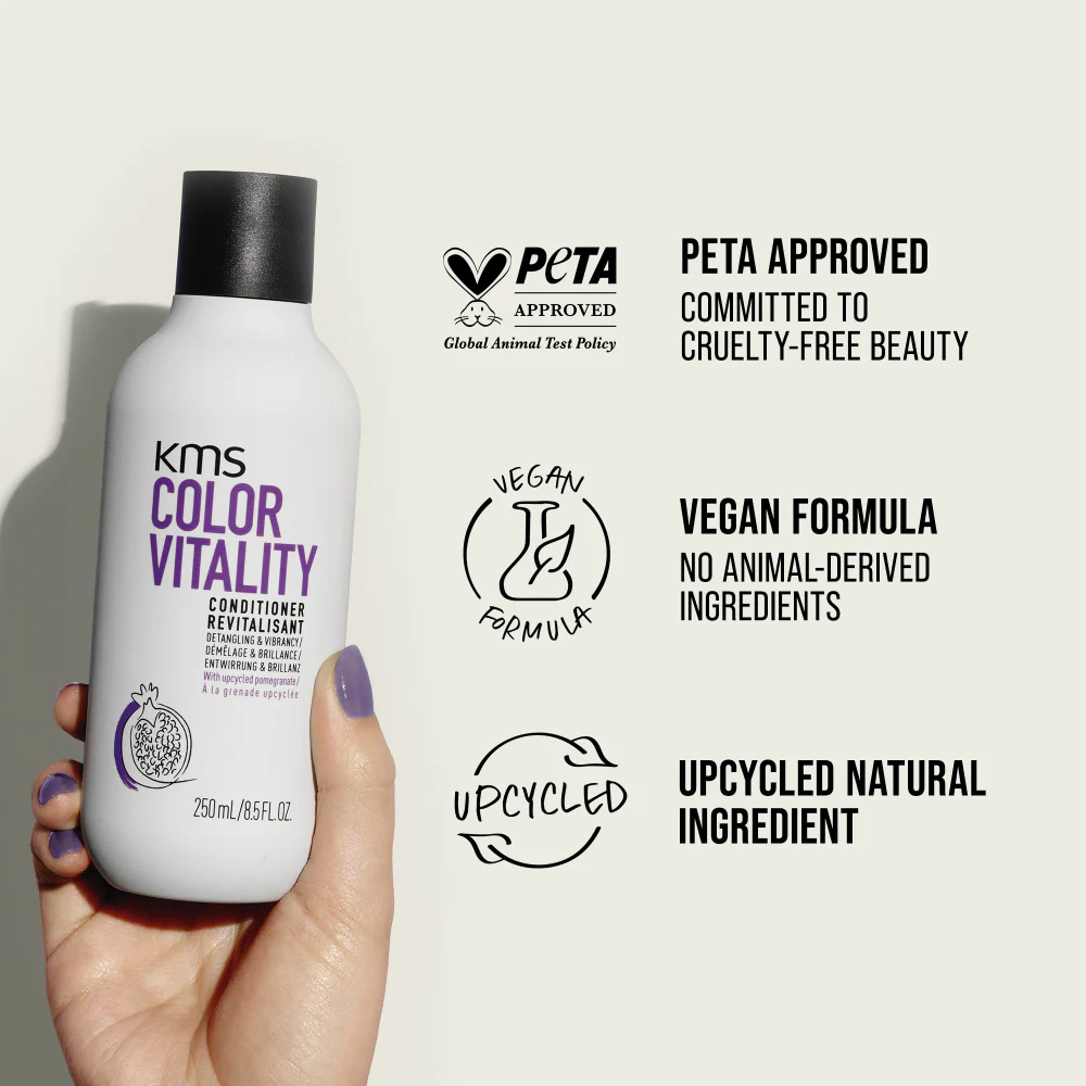 KMS Colour Vitality Detangling & Vibrancy Conditioner 250ml - Image 4