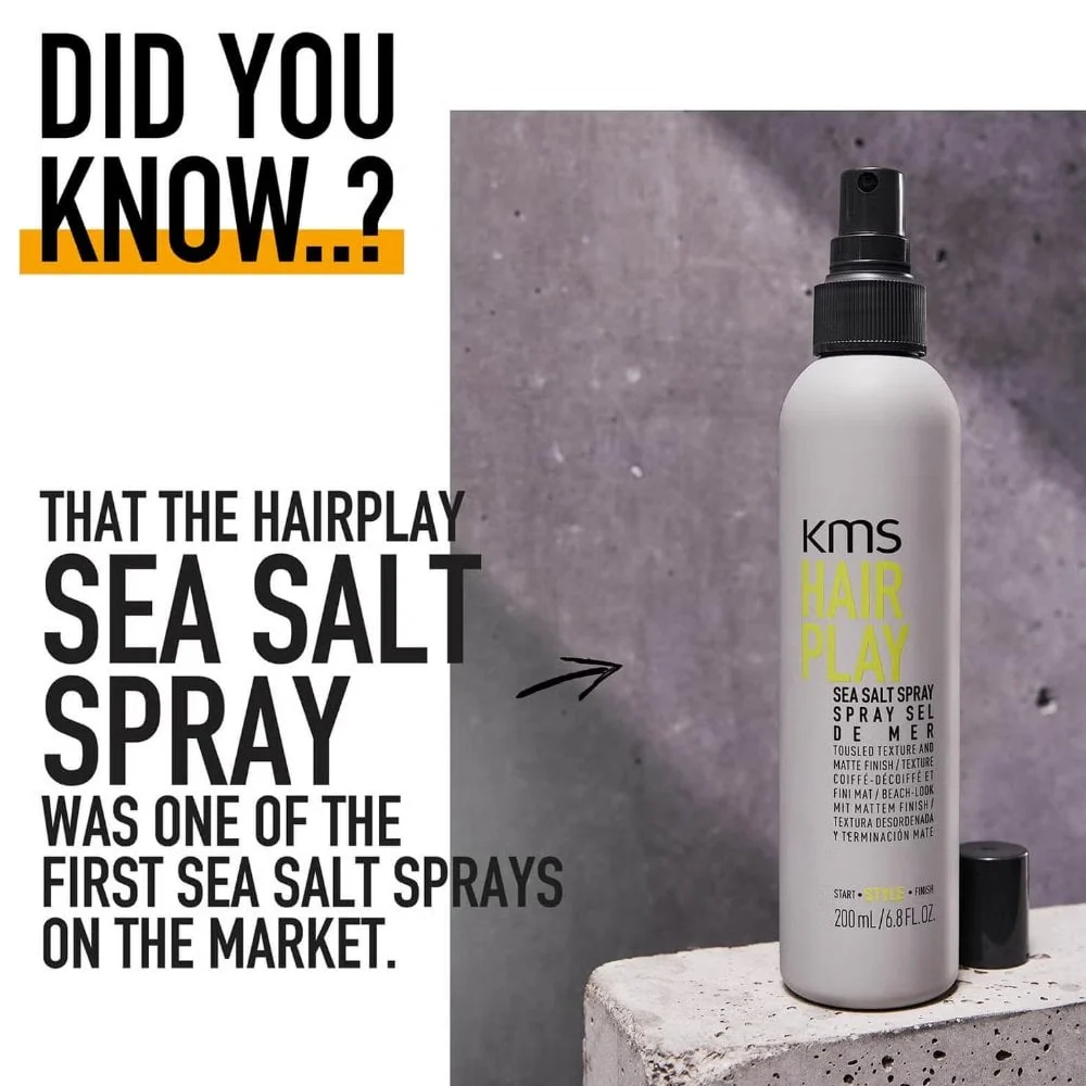 KMS Hair Play Sea Salt Spray 200ml - Image 4
