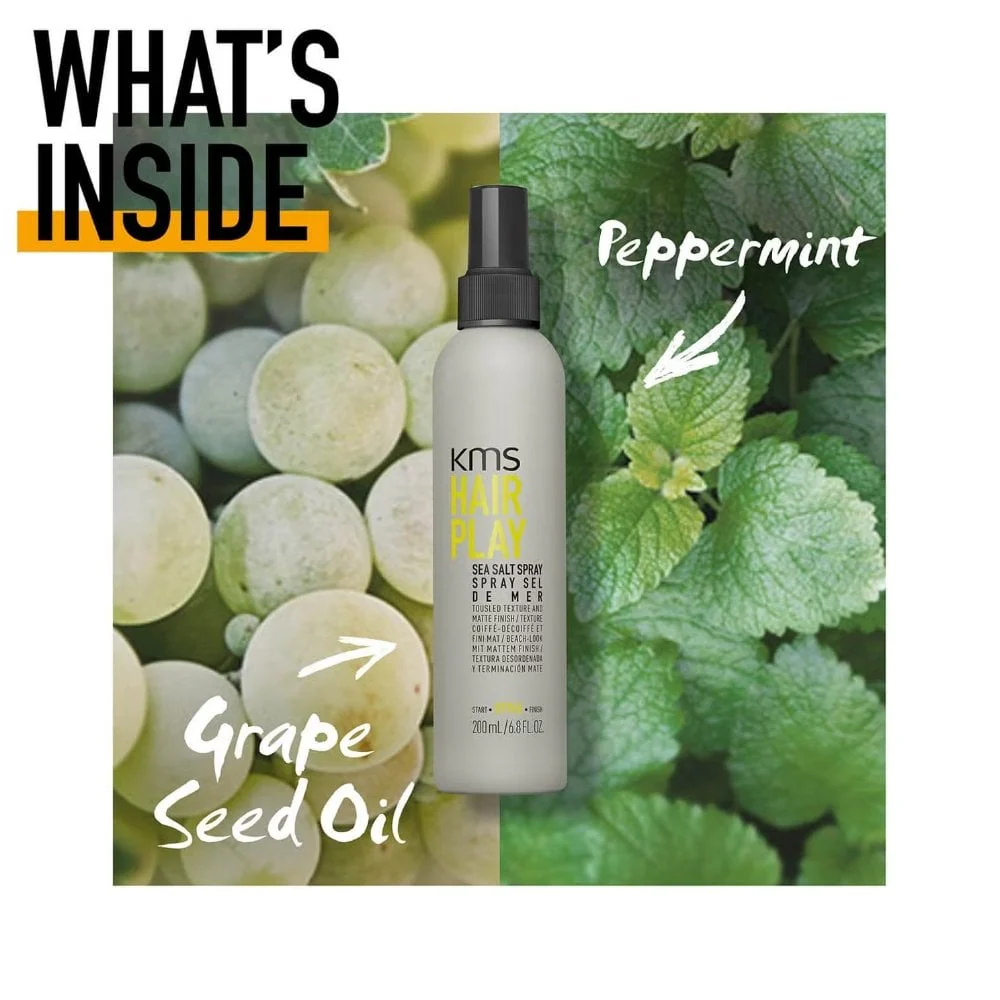 KMS Hair Play Sea Salt Spray 200ml - Image 6