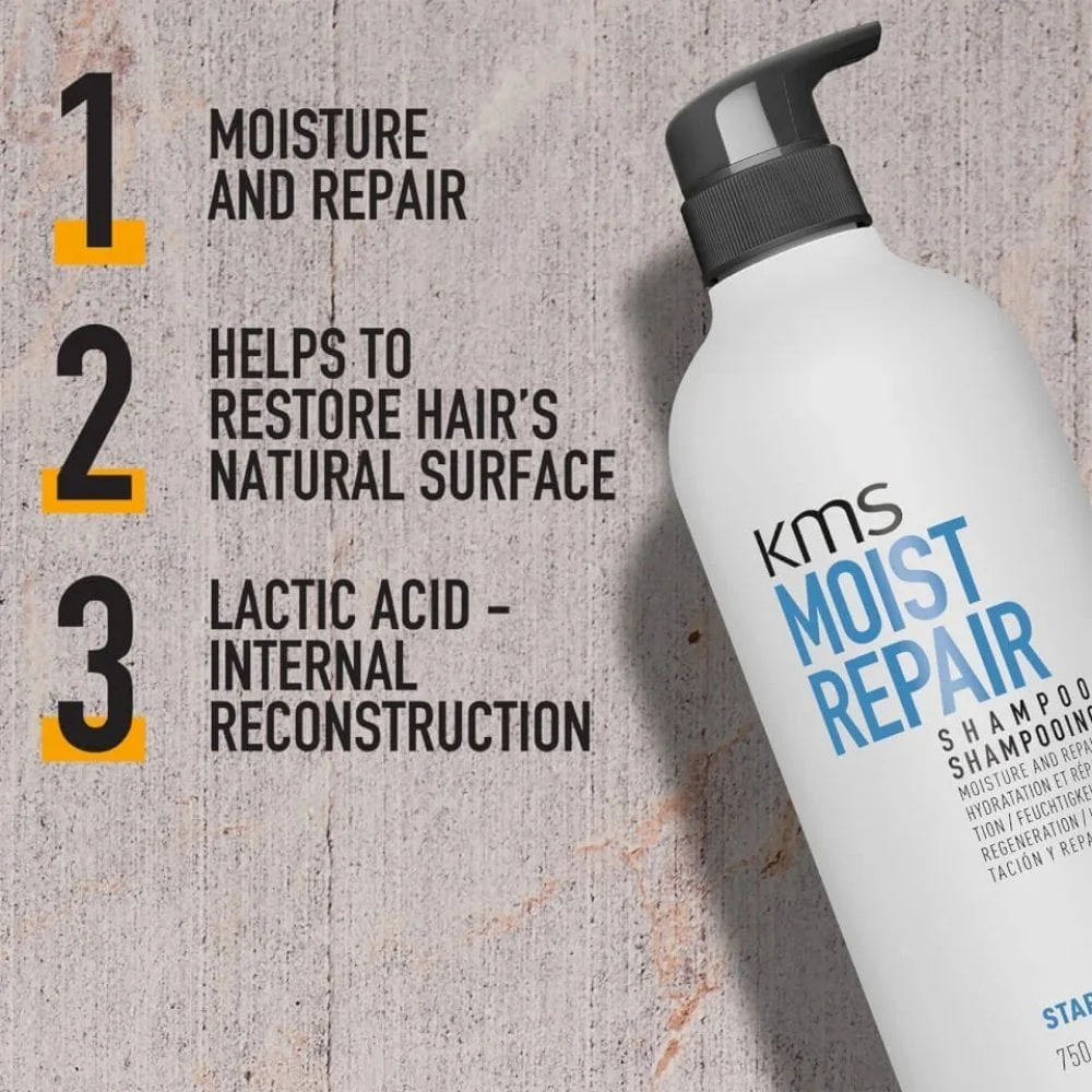 KMS Moist Repair Shampoo & Conditioner Twin 2 x 750ml - Image 2