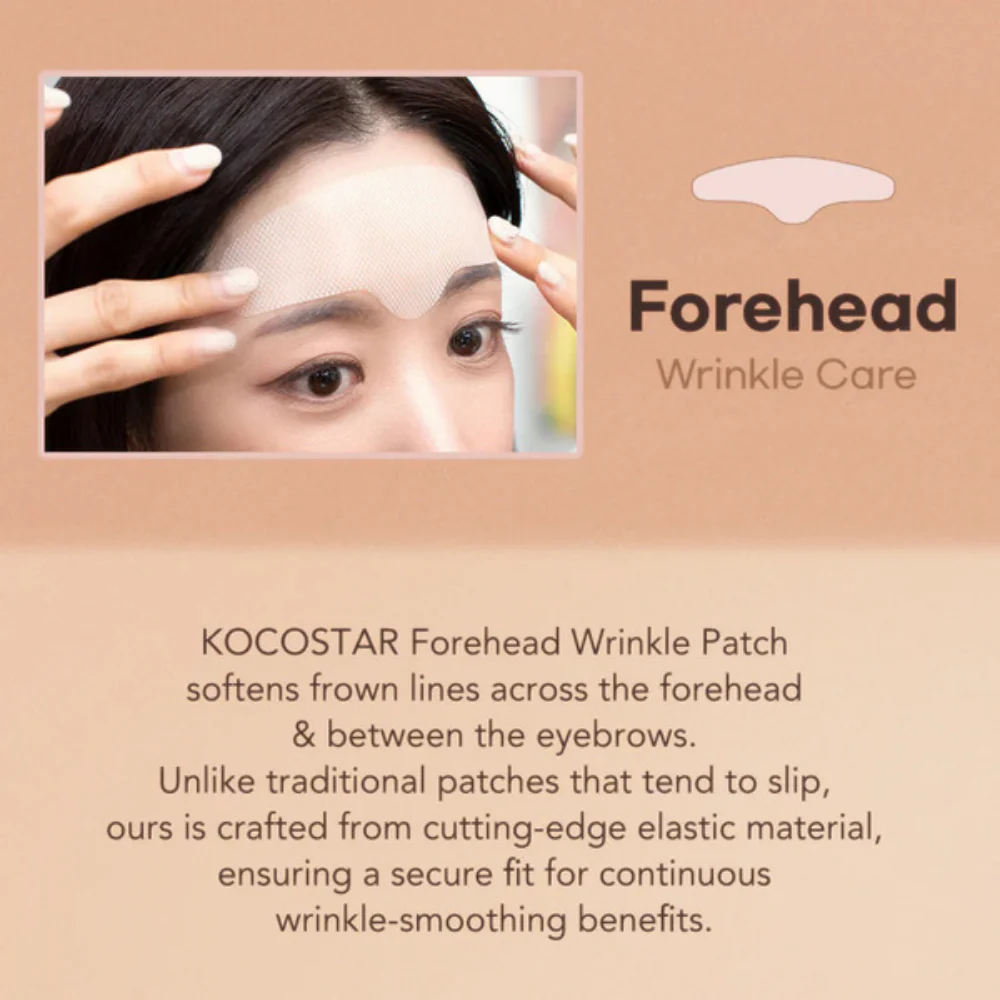 KOCOSTAR Ultimate Face Patches Forehead Wrinkle Care Patch x1 - Image 2