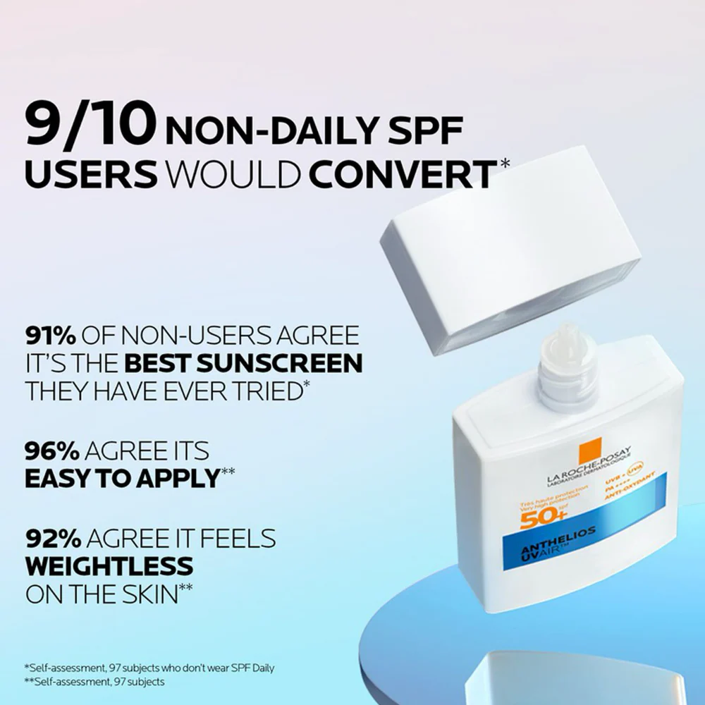 La Roche-Posay Anthelios UVAir Daily Sunscreen PA++++ SPF50+ 40ml - Image 6