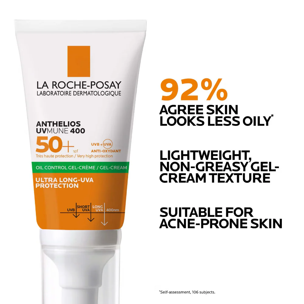 La Roche-Posay Anthelios UVMune 400 Oil Control Gel-Cream PA++++ SPF50+ 50ml - Image 2