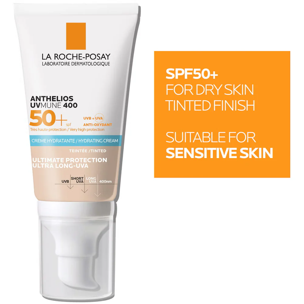 La Roche-Posay Anthelios UVMune 400 Tinted Hydrating Sun Cream PA++++ SPF50+ 50ml - Image 2