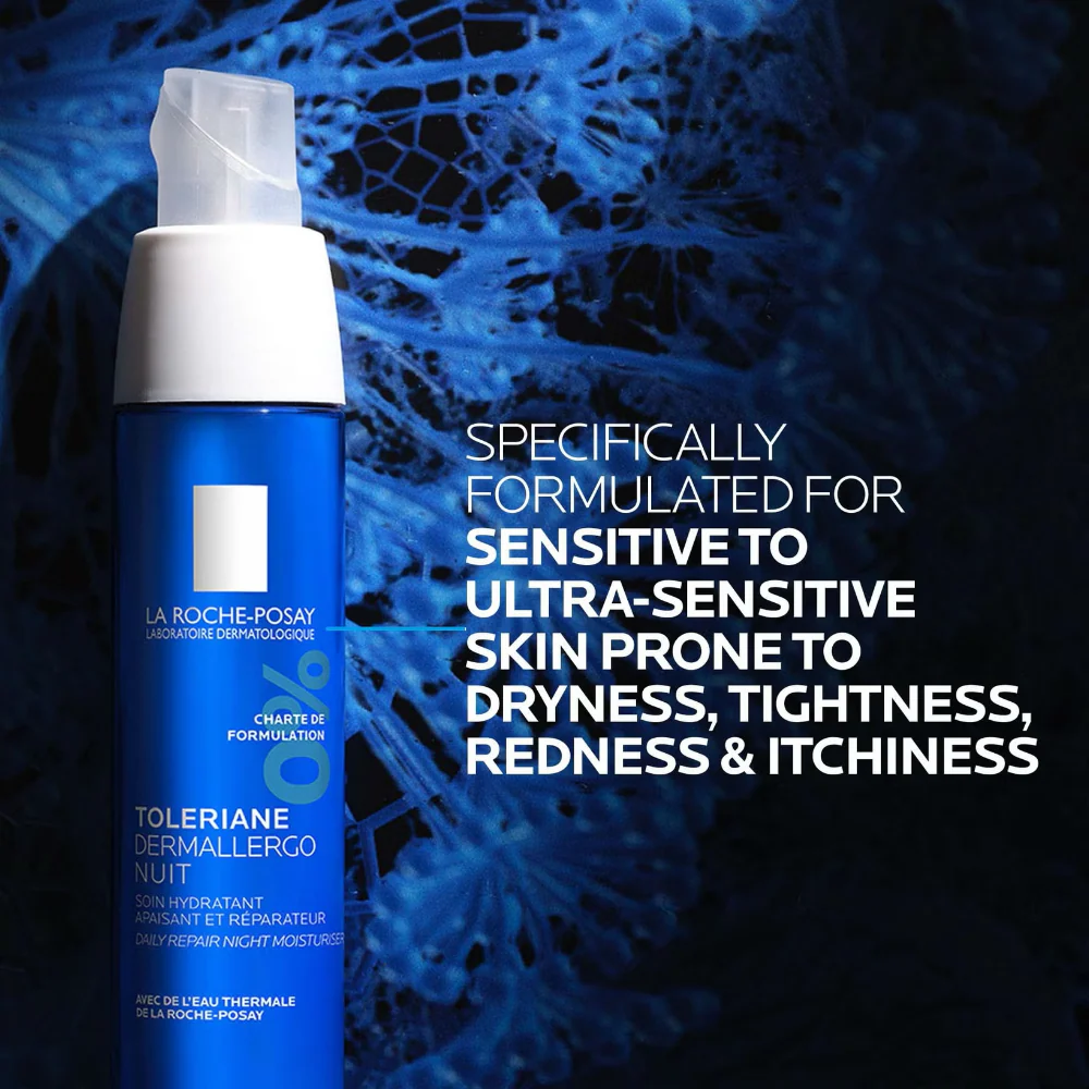 La Roche-Posay Toleriane Dermallergo Nuit Daily Repair Night Moisturiser 40ml - Image 2