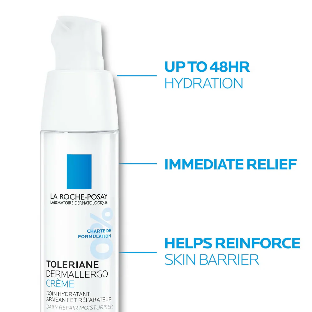 La Roche-Posay Toleriane Dermallergo Soothing Cream Daily Repair Moisturiser 40ml - Image 3
