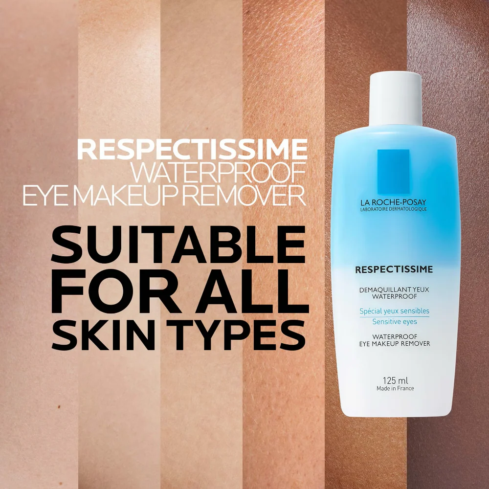 La Roche-Posay Toleriane Respectissime Waterproof Eye Makeup Remover 125ml - Image 5