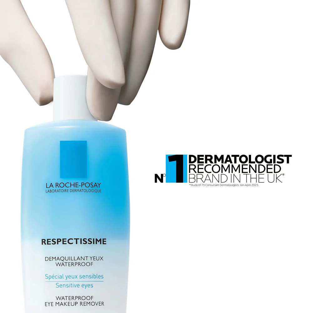 La Roche-Posay Toleriane Respectissime Waterproof Eye Makeup Remover 125ml - Image 6
