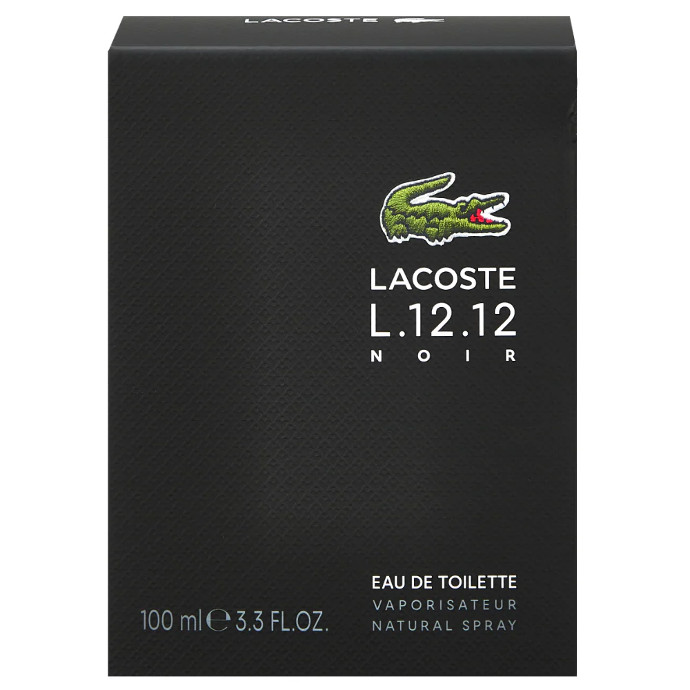 Lacoste L.12.12 Noir Men Eau De Toilette 100ml - Image 3