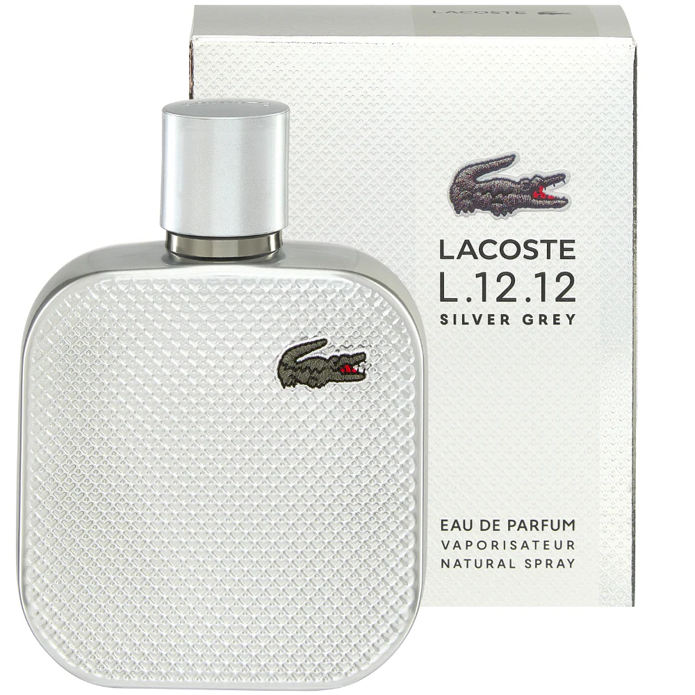 Lacoste L.12.12 Silver Grey Eau De Parfum 100ml - Image 2