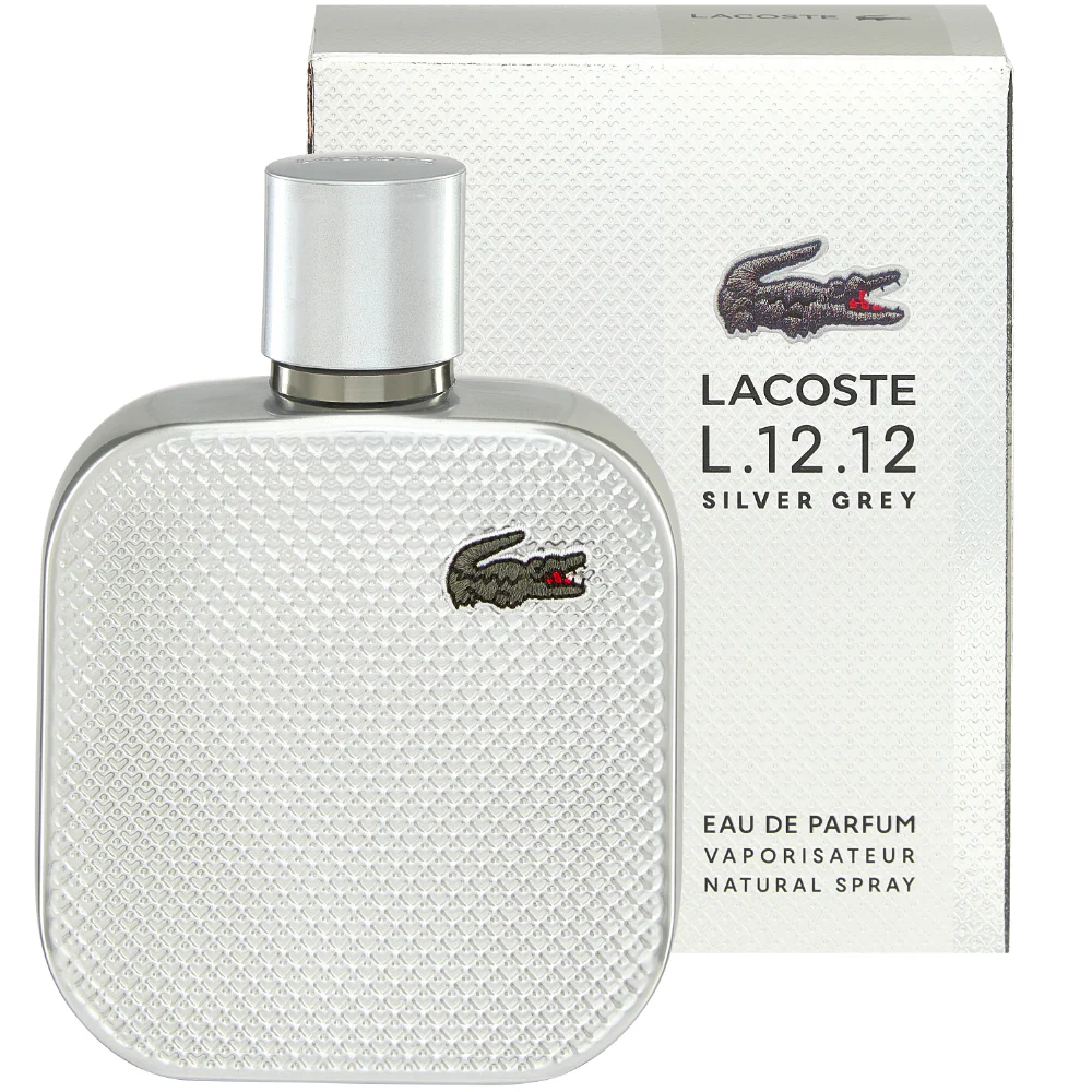 Lacoste L.12.12 Silver Grey Eau De Parfum 50ml - Image 2