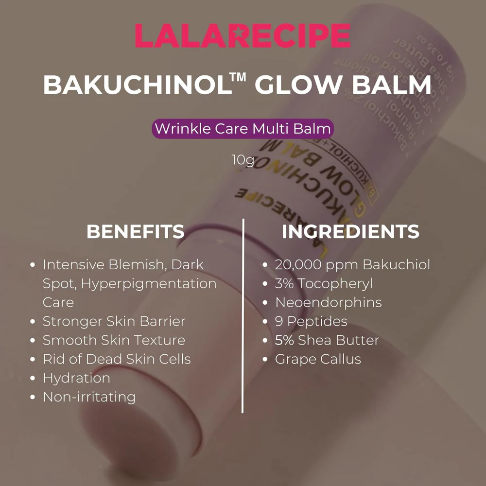 Lalarecipe Bakuchiol Glow Balm 9g - Image 3