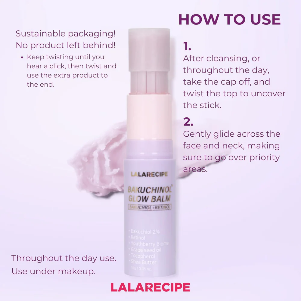 Lalarecipe Bakuchiol Glow Balm 9g - Image 4