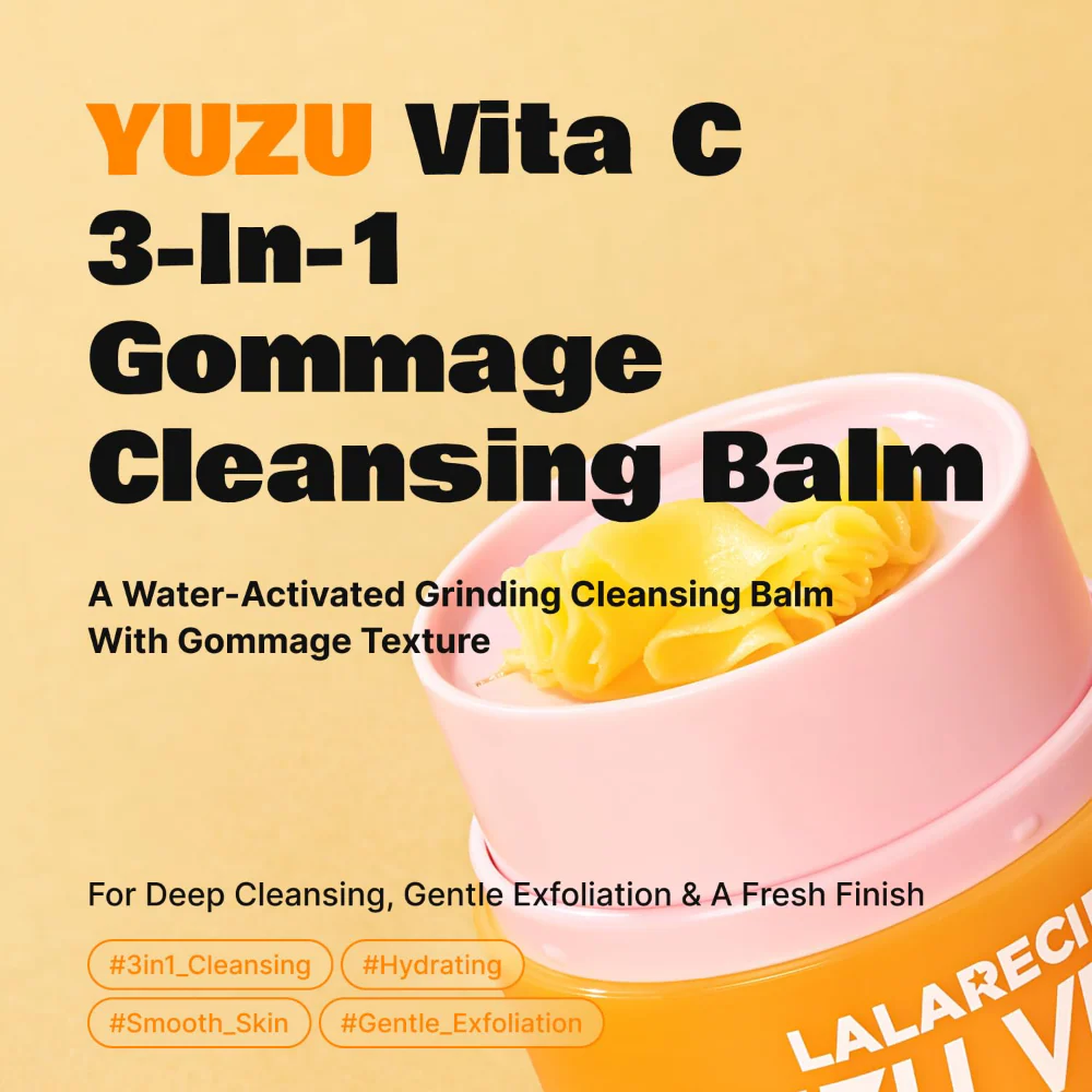 Lalarecipe Yuzu Vita C 3-In-1 Gommage Cleansing Balm 50ml - Image 2