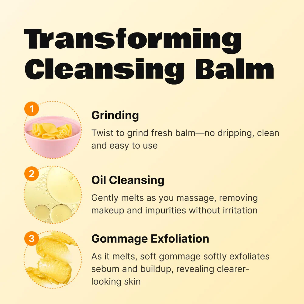 Lalarecipe Yuzu Vita C 3-In-1 Gommage Cleansing Balm 50ml - Image 4