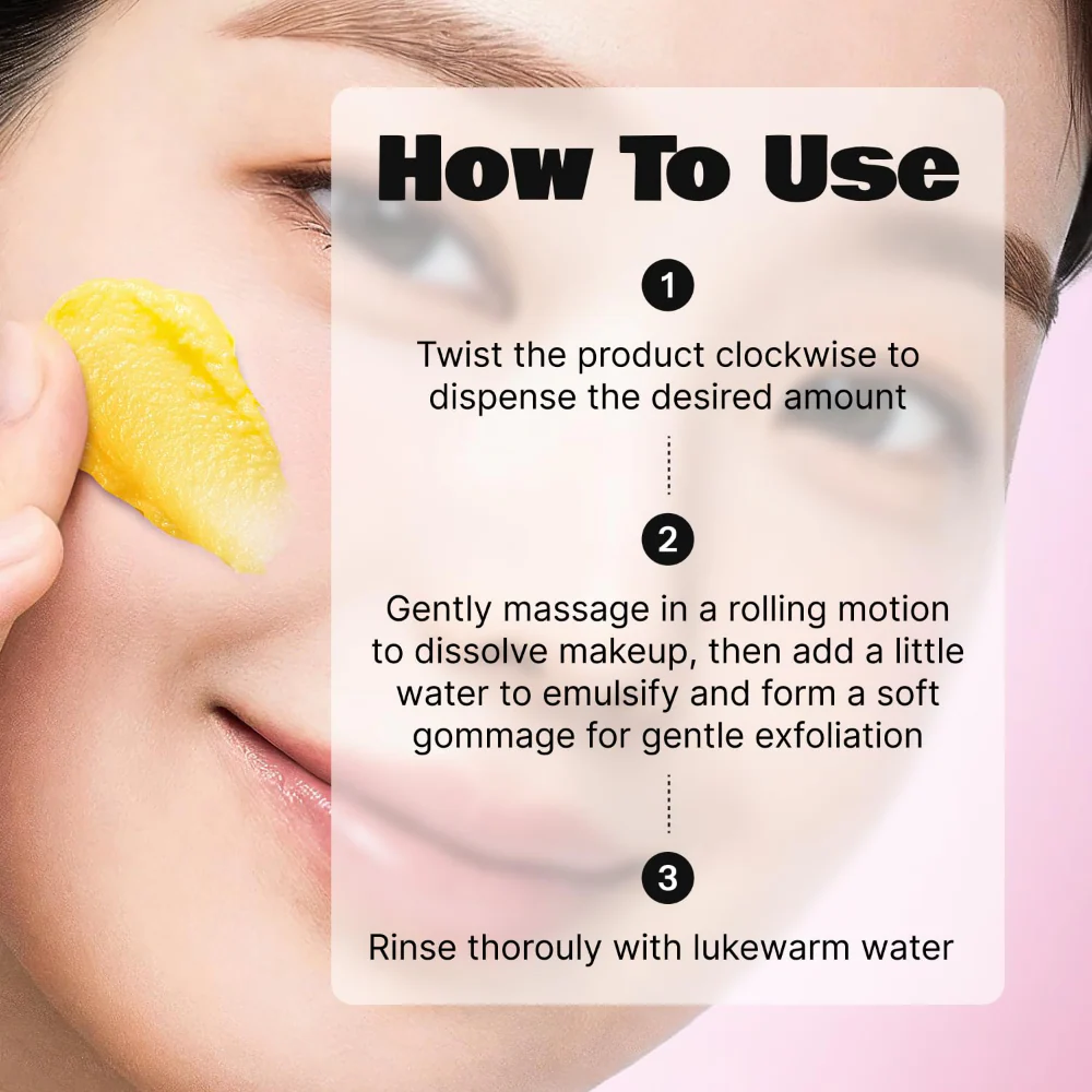 Lalarecipe Yuzu Vita C 3-In-1 Gommage Cleansing Balm 50ml - Image 6
