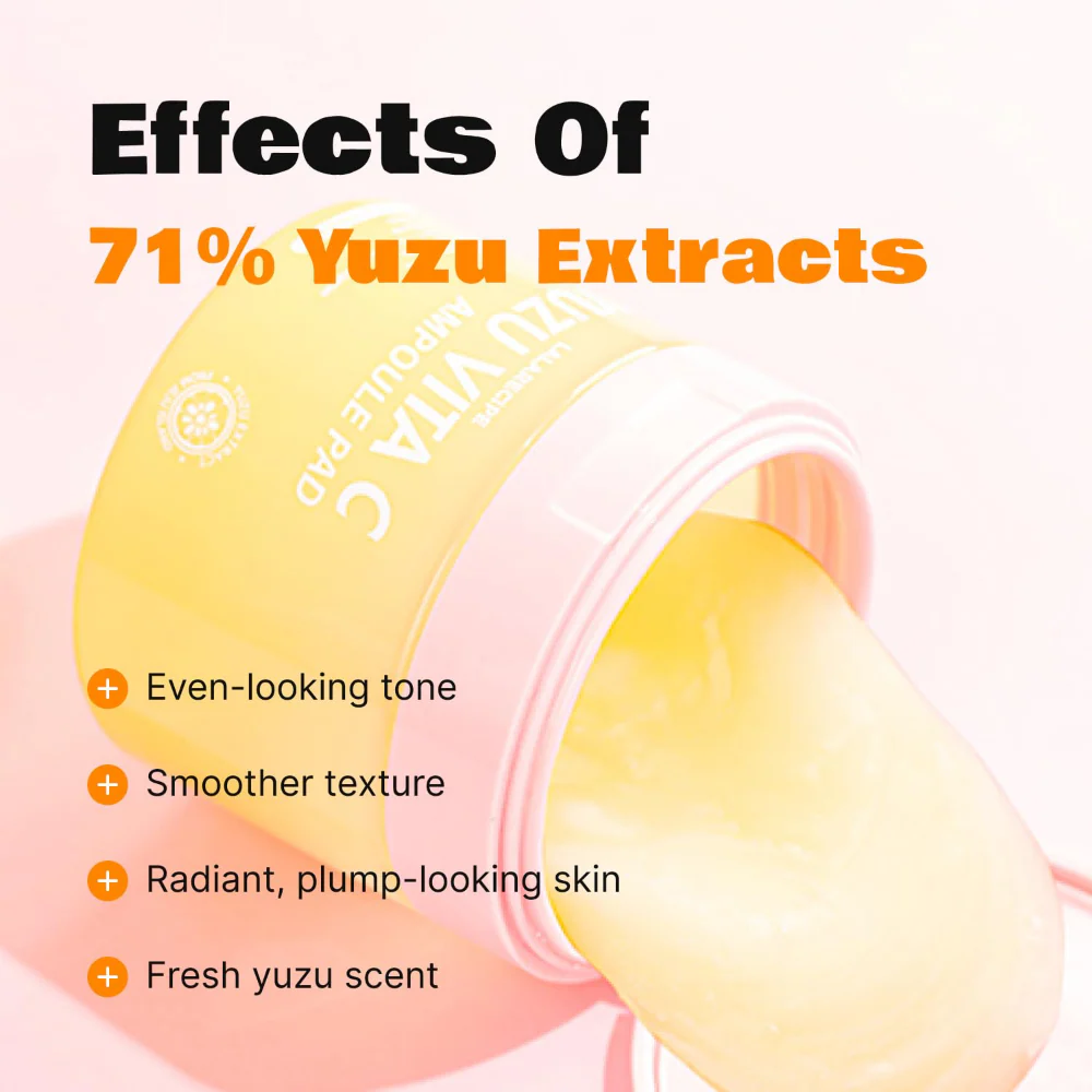 Lalarecipe Yuzu Vita C Ampoule Soft Jelly Touch Pads x80 - Image 5