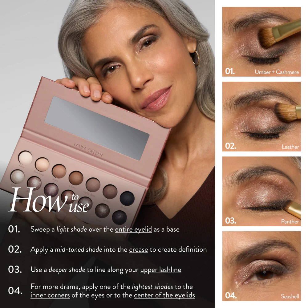 Laura Geller The Delectables Timeless Tones 14 Colour Baked Eyeshadow Palette - Image 7