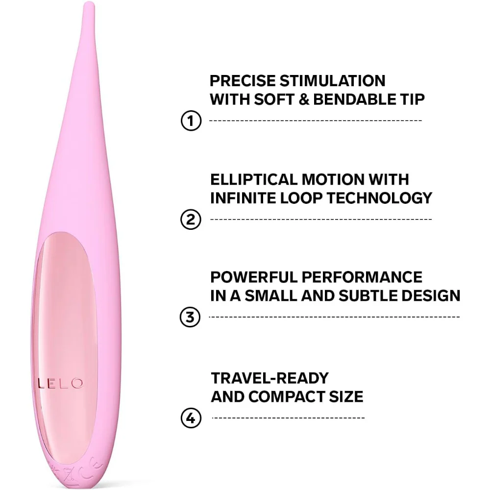 LELO Dot Travel Clitoral Pinpoint Vibrator Pink - Image 4