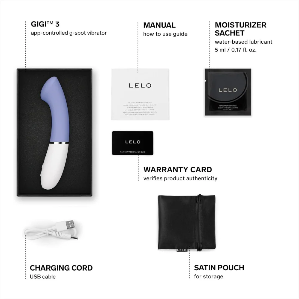 LELO Gigi 3 App-Controlled G-Spot Vibrator Powder Blue - Image 3