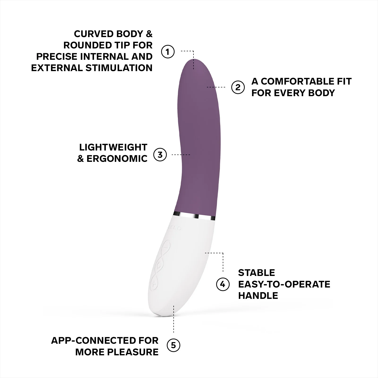 LELO Liv 3 App-Controlled G-Spot Vibrator Plum - Image 4