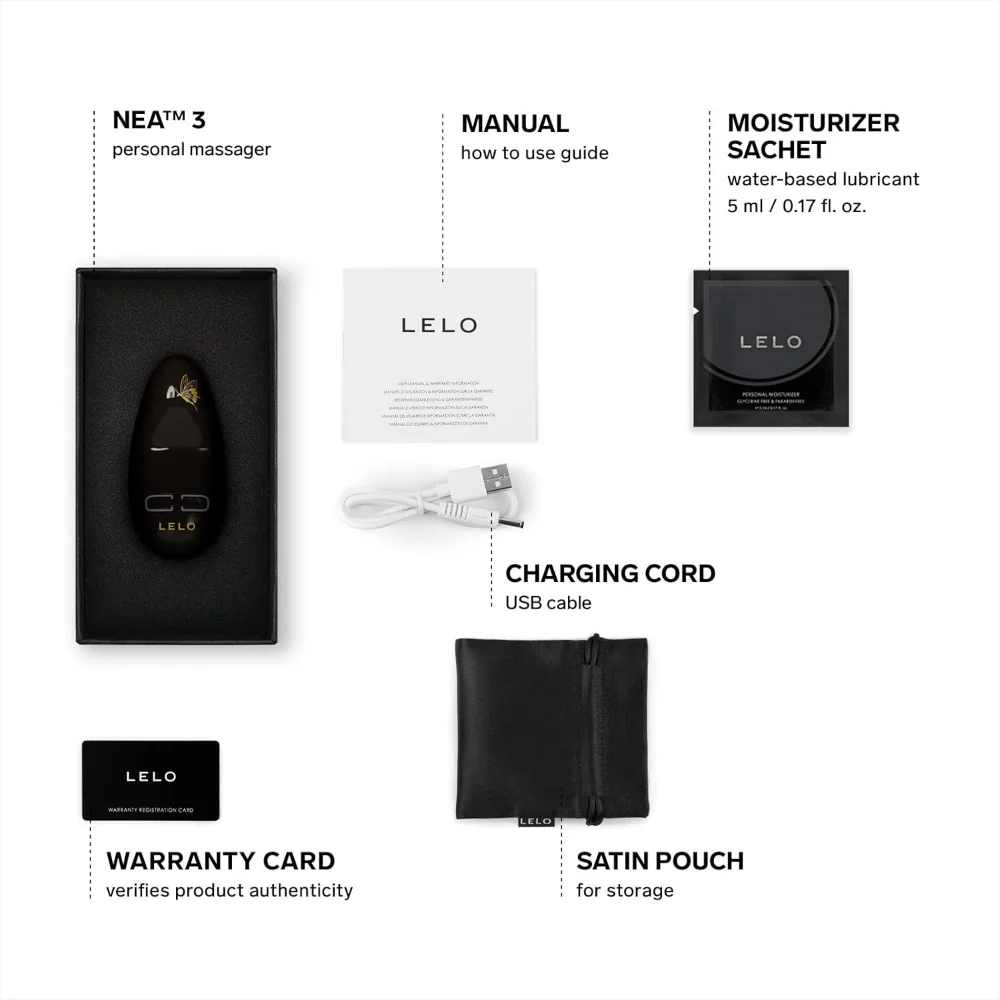 LELO Nea 3 Personal Massager Black - Image 2