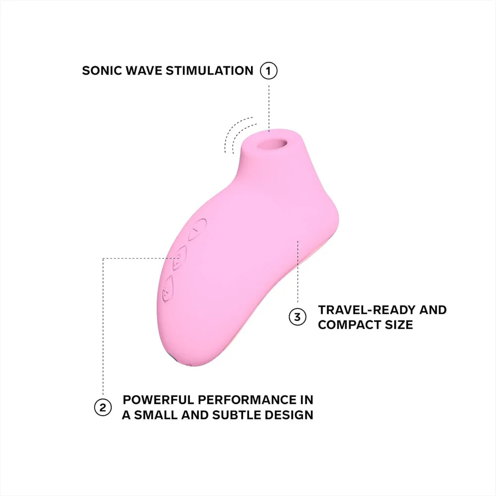 LELO Sona 2 Travel Sonic Clitoral Massager Pink - Image 4