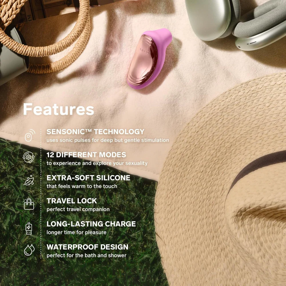 LELO Sona 2 Travel Sonic Clitoral Massager Pink - Image 5