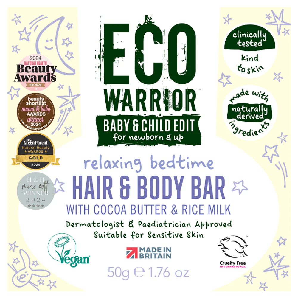 Little Soap Company Eco Warrior Baby & Child Relaxing Bedtime Hair & Body Bar 50g