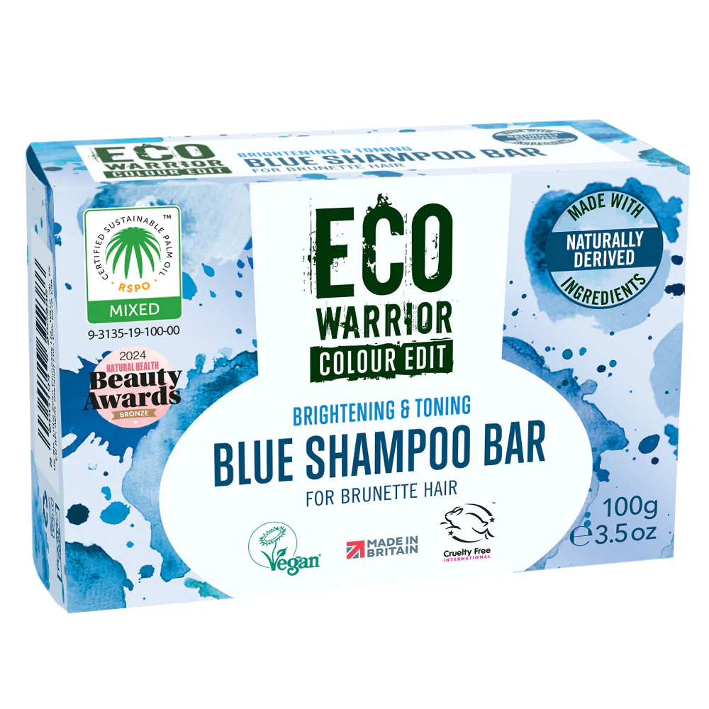 Little Soap Company Eco Warrior Colour Edit Blue Hair Shampoo Bar 100g - Image 2