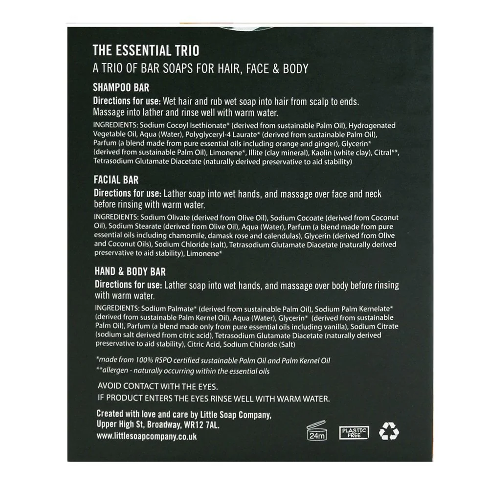 Little Soap Company Eco Warrior Essential Trio Gift Pack 3 x 100g - Image 4