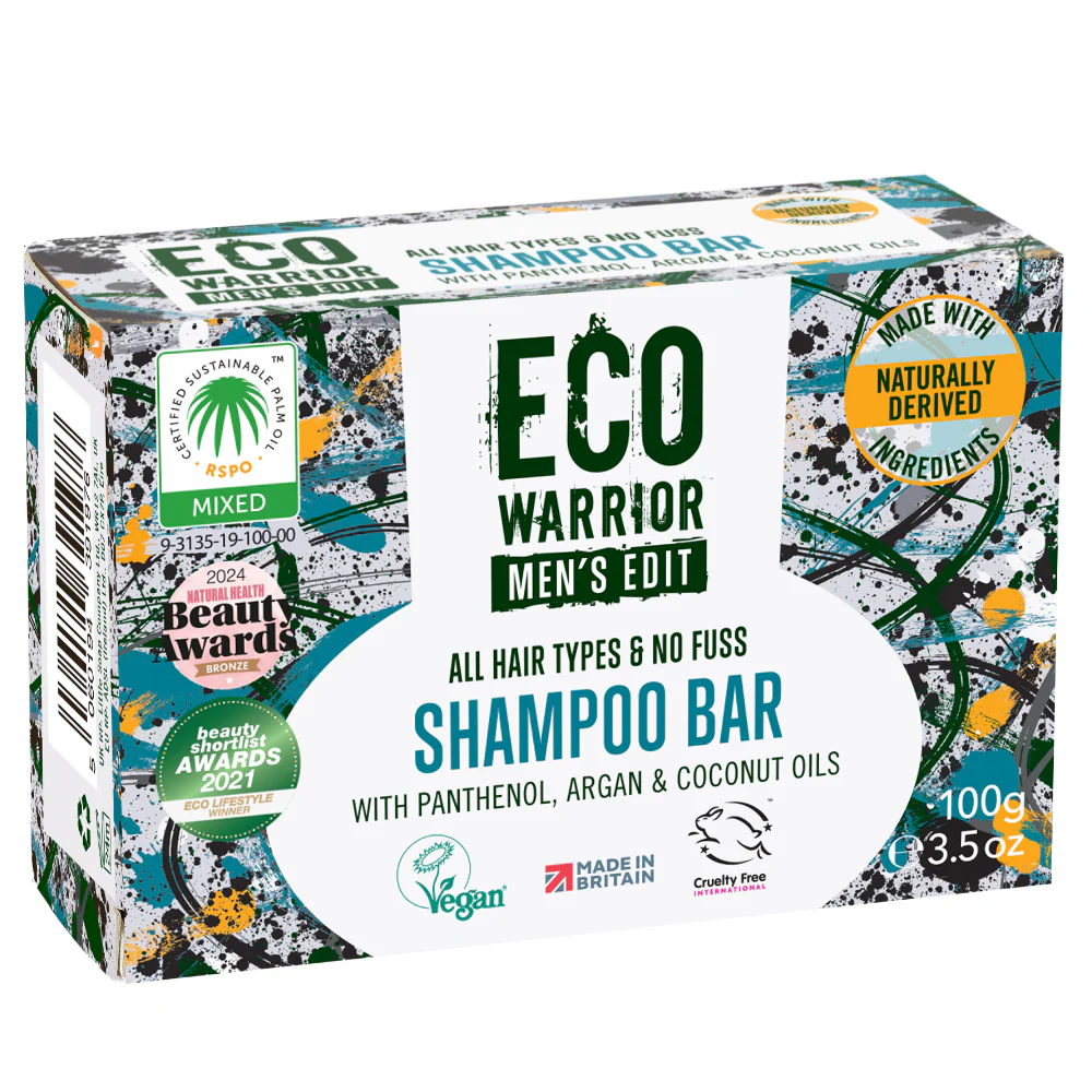 Little Soap Company Eco Warrior Men's Edit No Fuss Shampoo Bar 100g - Image 2