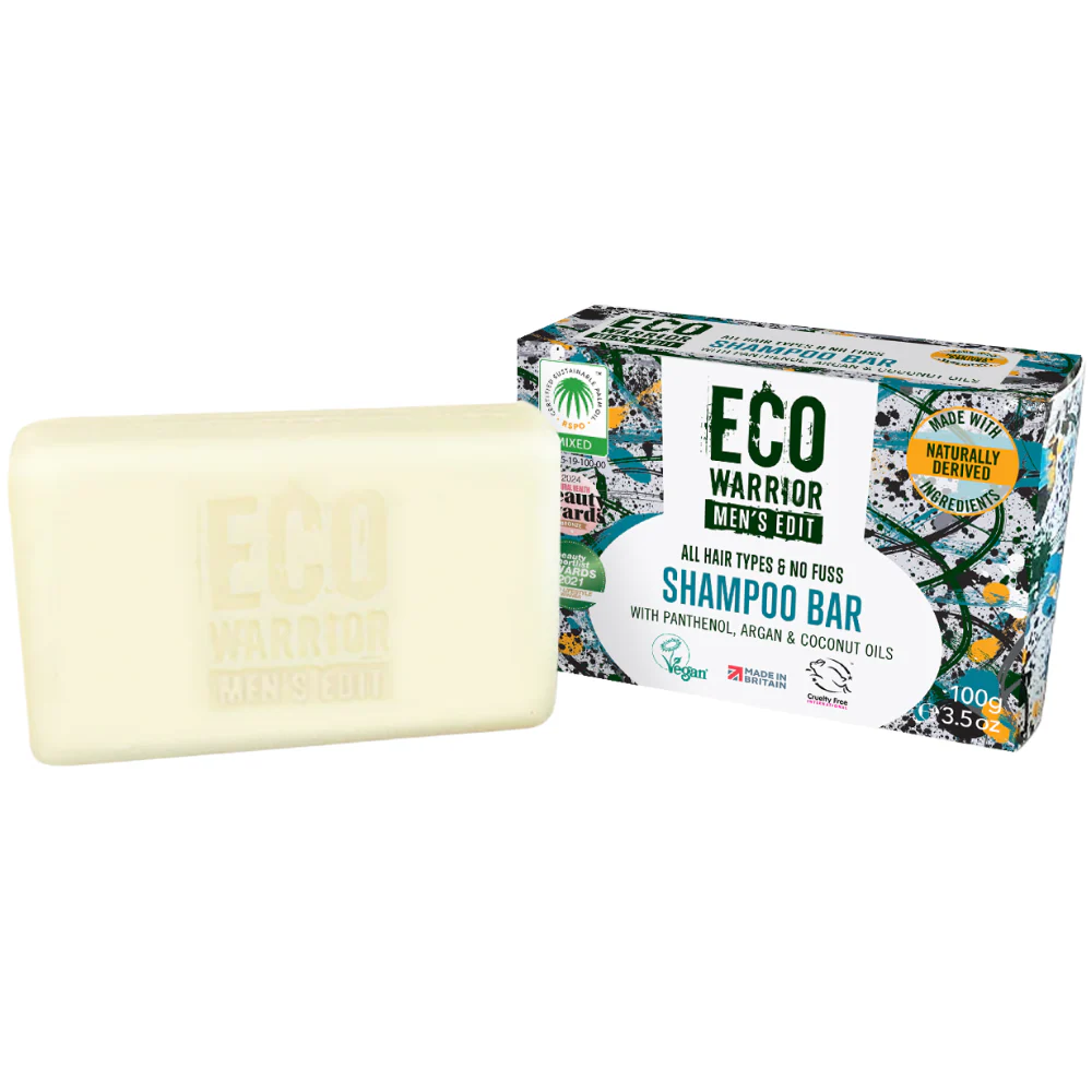 Little Soap Company Eco Warrior Men's Edit No Fuss Shampoo Bar 100g - Image 3