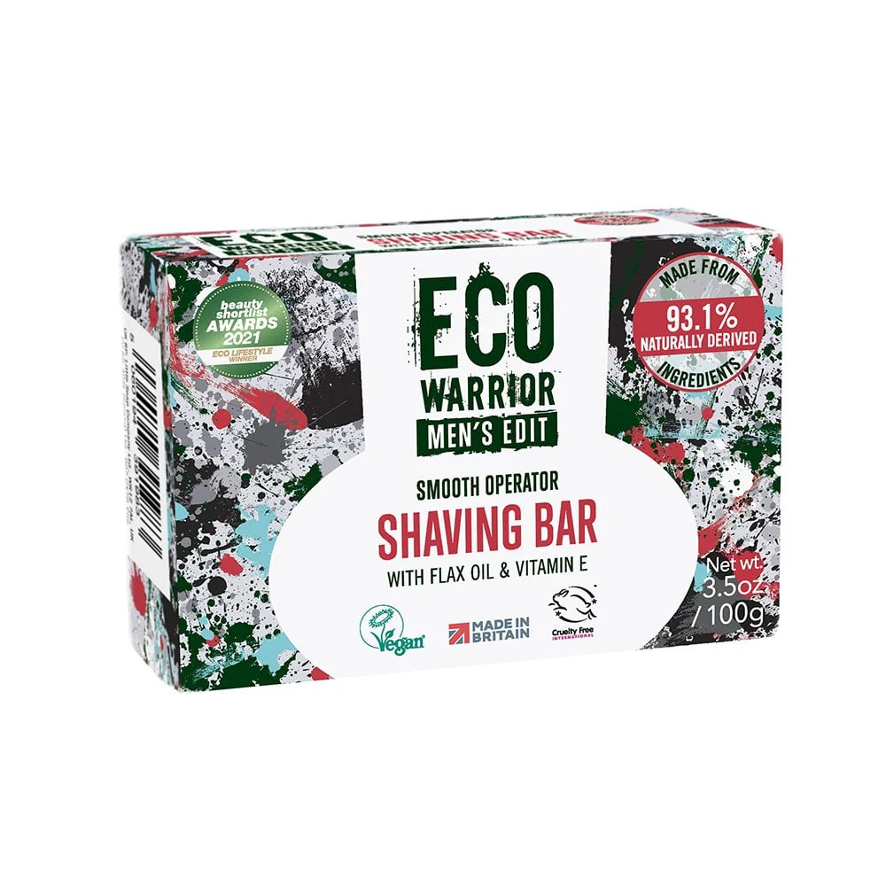 Little Soap Company Eco Warrior Men's Edit Smooth Operator Shaving Bar 100g - Image 3